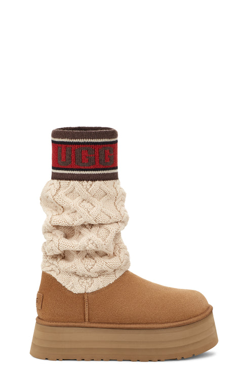 UGG Classic Sweater Letter Womens Boots